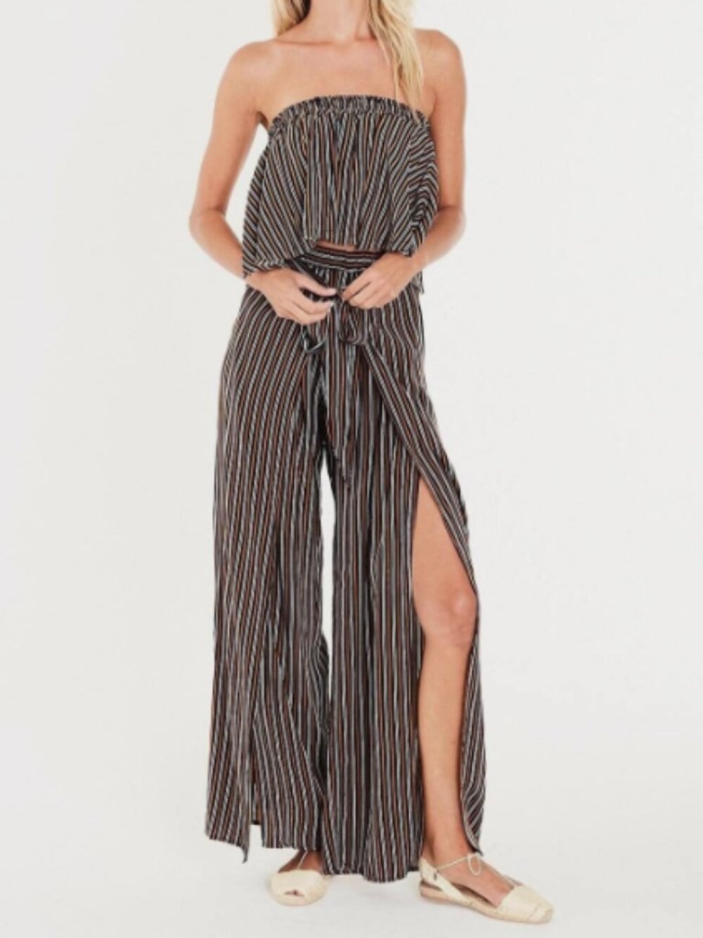 Faithfull the Brand Es Torrent Striped Set Size Large-MSRP $215